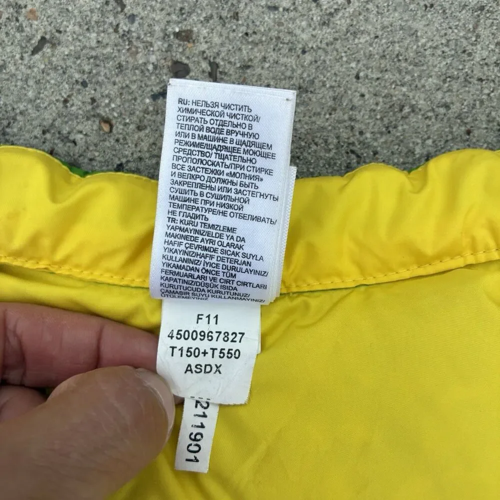 The North Face Infant 6-12M 550 Down Puffer Green Ninja Turtle